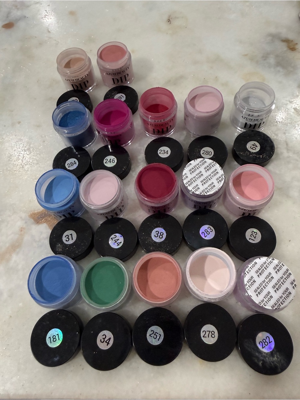 Assorted Nail Powder Jars - Multi Color - Picture 4 of 11